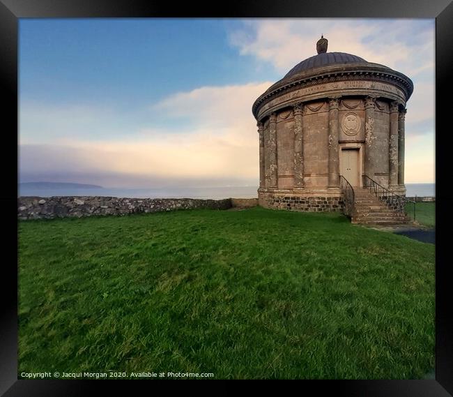 Mussenden Temple Downhill  Framed Print by Jacqui Morgan