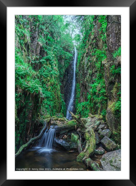 Tranquil Waterfall  Framed Mounted Print by Jonny Gios