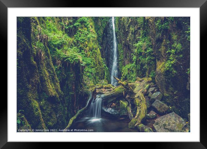 Valley of Waterfalls Framed Mounted Print by Jonny Gios