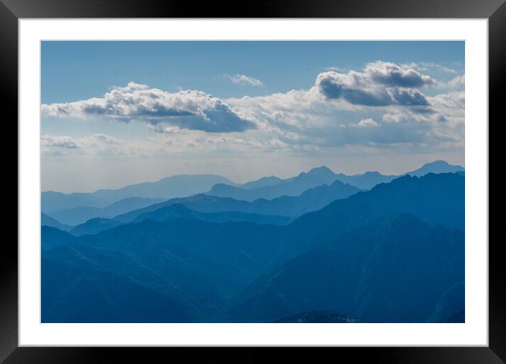 Dolomites Layers Framed Mounted Print by Jonny Gios
