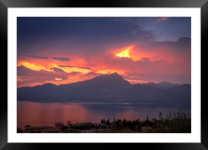 Sky fire  Framed Mounted Print by Jonny Gios