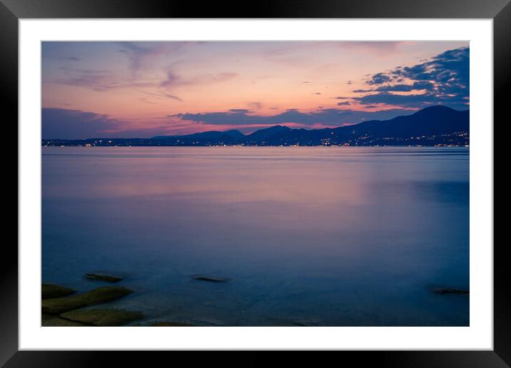 Sunset stillness Framed Mounted Print by Jonny Gios