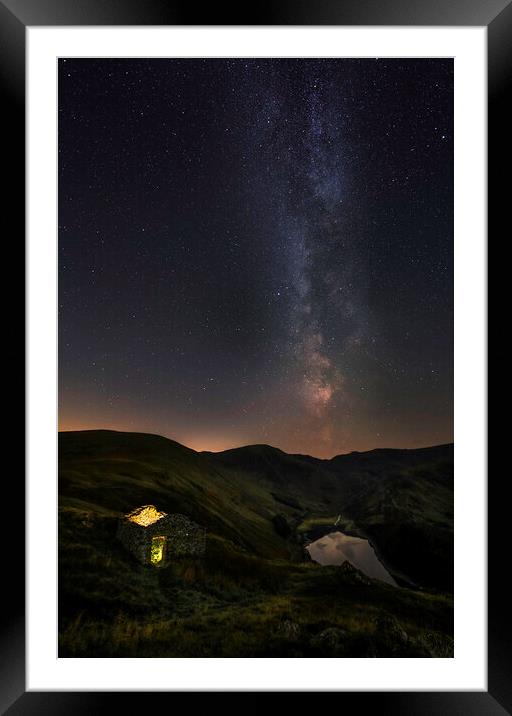 Milky Way over Haweswater  Framed Mounted Print by Jonny Gios