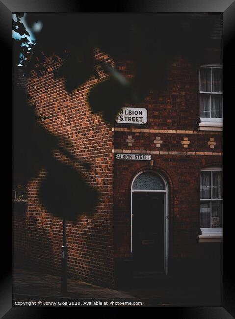 Albion Street in Chester Framed Print by Jonny Gios