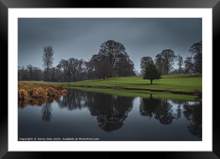 River Bela Reflections in Milnthorpe Framed Mounted Print by Jonny Gios