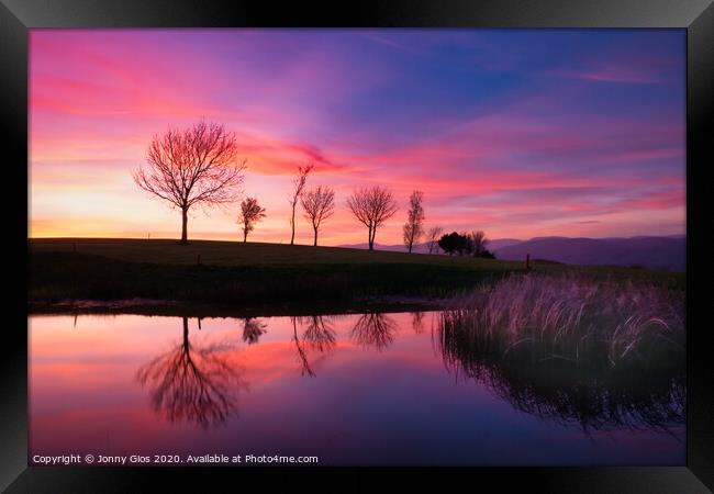 Kendal Sunset  Framed Print by Jonny Gios