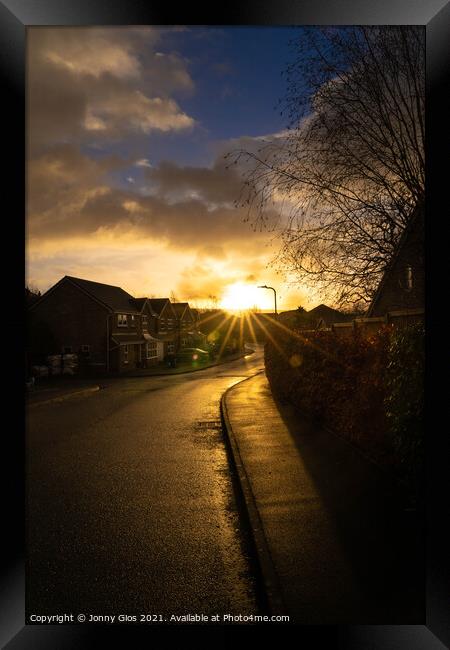 Estate Sunrise  Framed Print by Jonny Gios