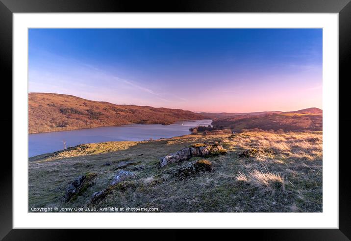 Views down Coniston  Framed Mounted Print by Jonny Gios