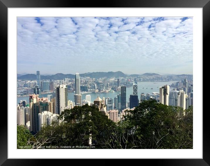Victoria Peak, Hong Kong  Framed Mounted Print by Gaynor Ball