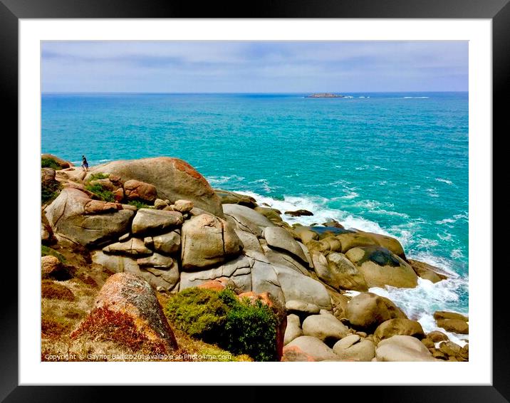 Granite Island off Victor Harbour, South Australia  Framed Mounted Print by Gaynor Ball
