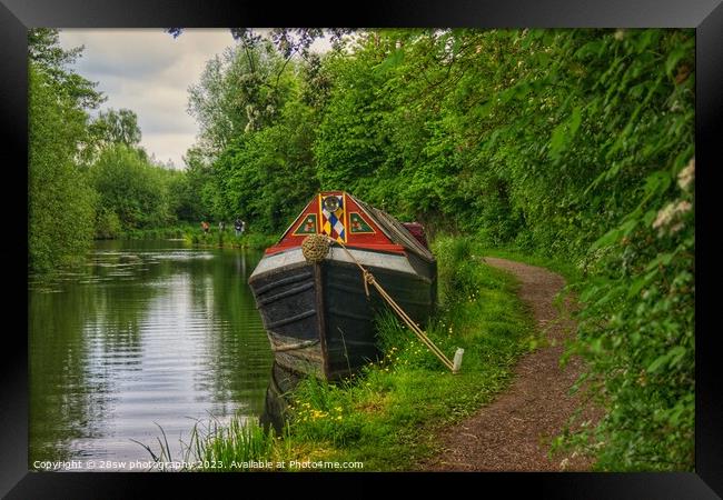 Timeless Solitude by The Canal. Framed Print by 28sw photography