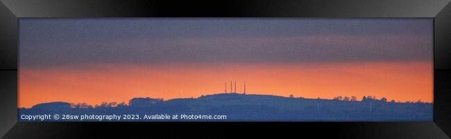 The Alport Glow - (Panorama.) Framed Print by 28sw photography