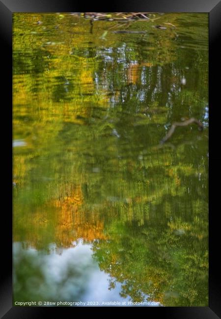 Autumn Reflected. Framed Print by 28sw photography