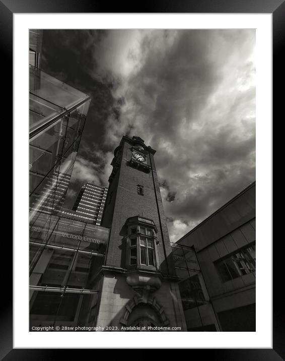 Clocktower Drama. Framed Mounted Print by 28sw photography