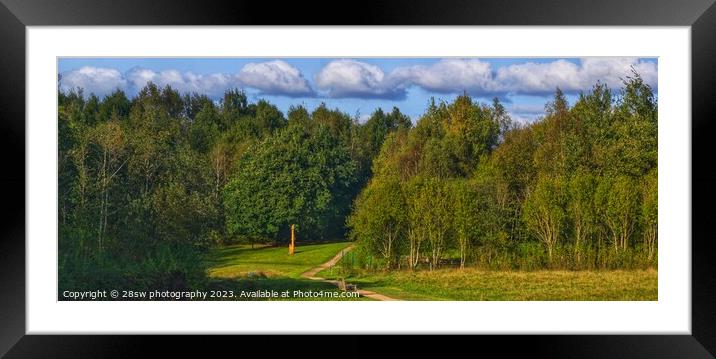 Solitude and Simplicity at a former Coal Pit. Framed Mounted Print by 28sw photography