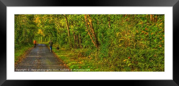 Afternoon Autumn Walking - (Panorama.) Framed Mounted Print by 28sw photography