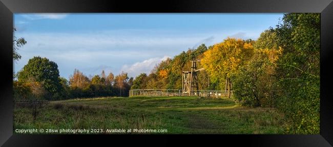 Autumn Arrivals at The Headstocks - (Panorama.) Framed Print by 28sw photography