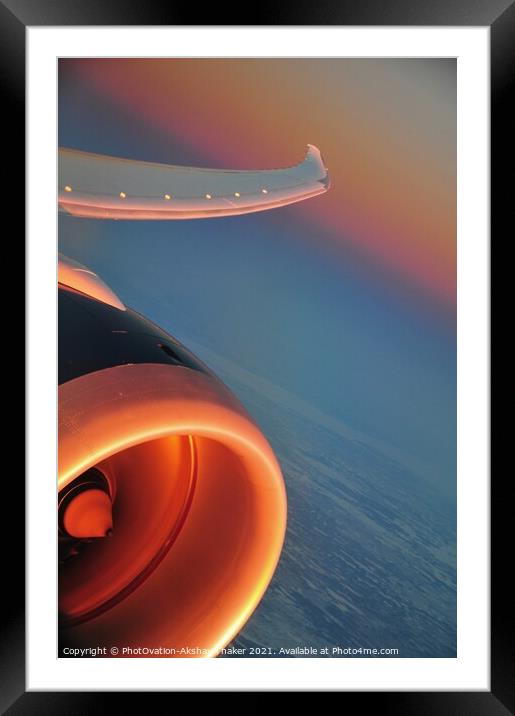 Airplane jet engine abstract  Framed Mounted Print by PhotOvation-Akshay Thaker