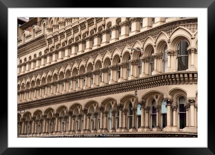 An abstract of a Albert Building in City of London built in 1871. Framed Mounted Print by PhotOvation-Akshay Thaker