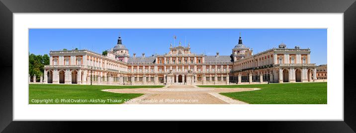 Panoramic view of the Royal Palace Of Aranjuez, Sp Framed Mounted Print by PhotOvation-Akshay Thaker