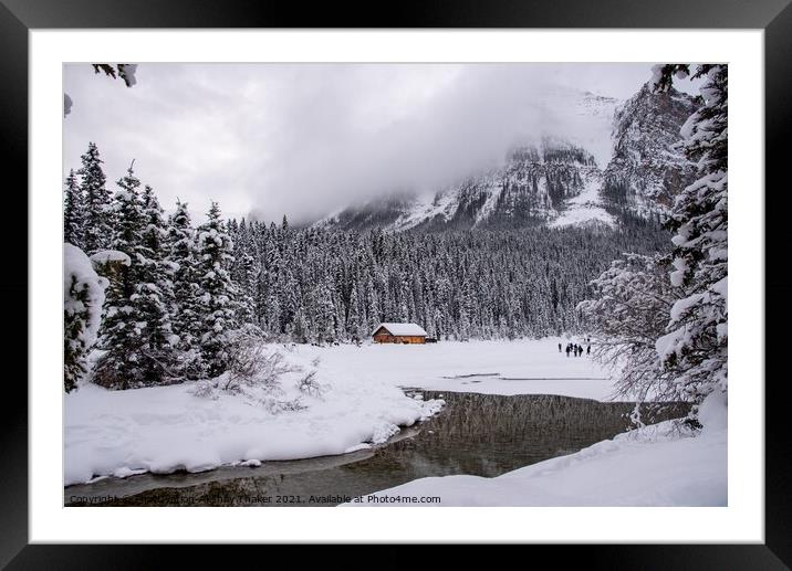 A spectacular Canadian winter landscape  Framed Mounted Print by PhotOvation-Akshay Thaker