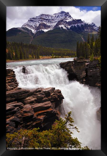 Athabasca Falls Framed Print by PhotOvation-Akshay Thaker