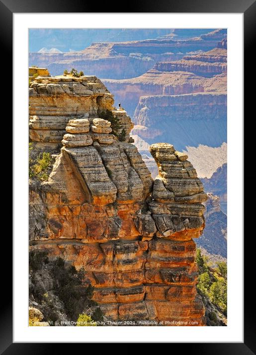 Amazing and spectacular landscapes of Grand Canyon formations, Arizona, USA Framed Mounted Print by PhotOvation-Akshay Thaker