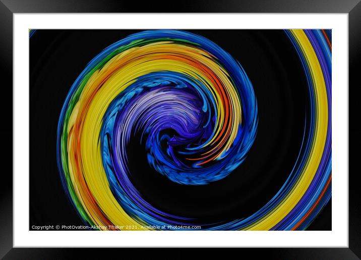 Artistically generated Digital art for creative display or decoration.  Framed Mounted Print by PhotOvation-Akshay Thaker