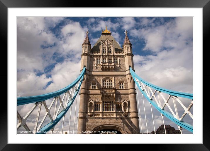 Tower Bridge Framed Mounted Print by PhotOvation-Akshay Thaker