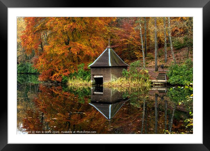 Autumn Reflections Framed Mounted Print by Ken le Grice