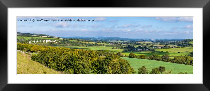 Arun Valley Landscape Framed Mounted Print by Geoff Smith
