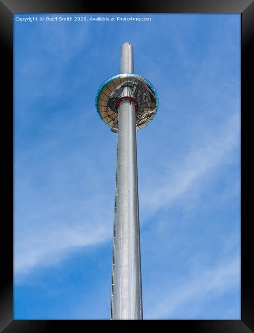 i360 Observation Tower in Brighton Framed Print by Geoff Smith