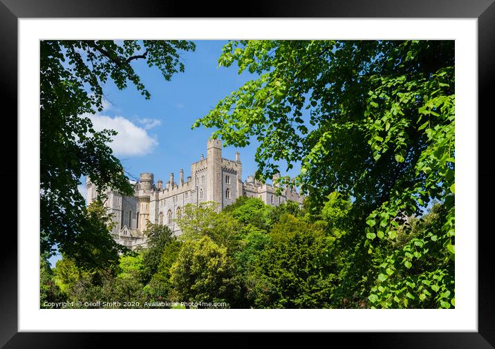 Arundel Castle in Spring Framed Mounted Print by Geoff Smith