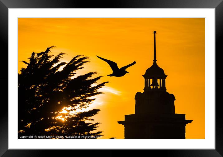 Sunset by Clock Tower Framed Mounted Print by Geoff Smith