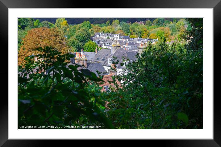 Lewes Town Rooftops Framed Mounted Print by Geoff Smith