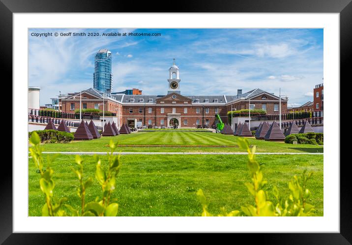 Vulcan Building in Portsmouth Framed Mounted Print by Geoff Smith
