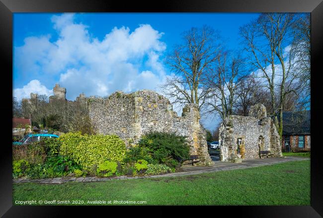 Dominican Friary Ruins in Arundel Framed Print by Geoff Smith