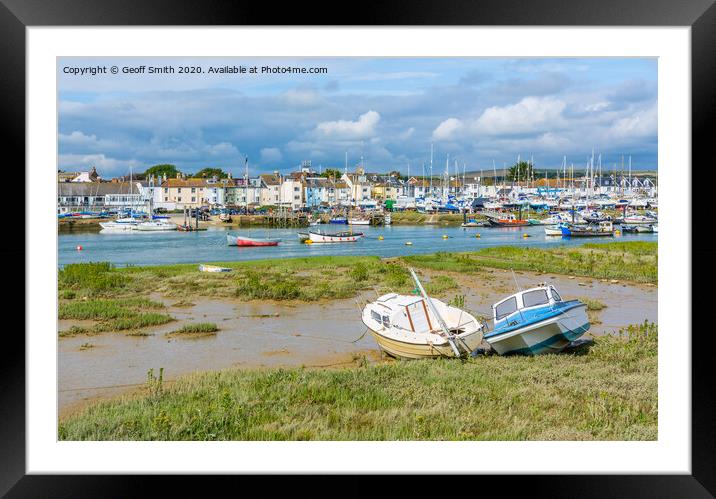 River Adur at Shoreham Framed Mounted Print by Geoff Smith