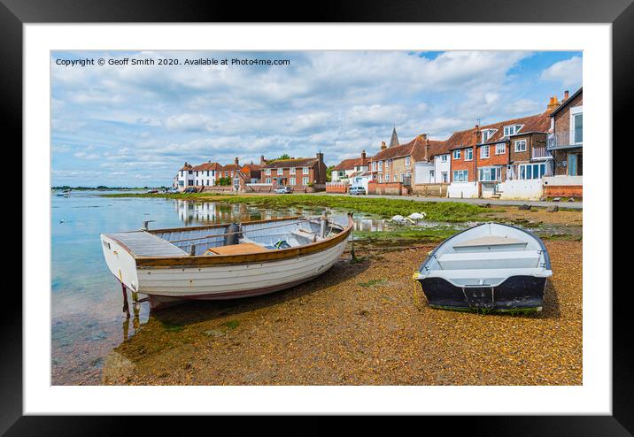 Bosham Village Quay Framed Mounted Print by Geoff Smith