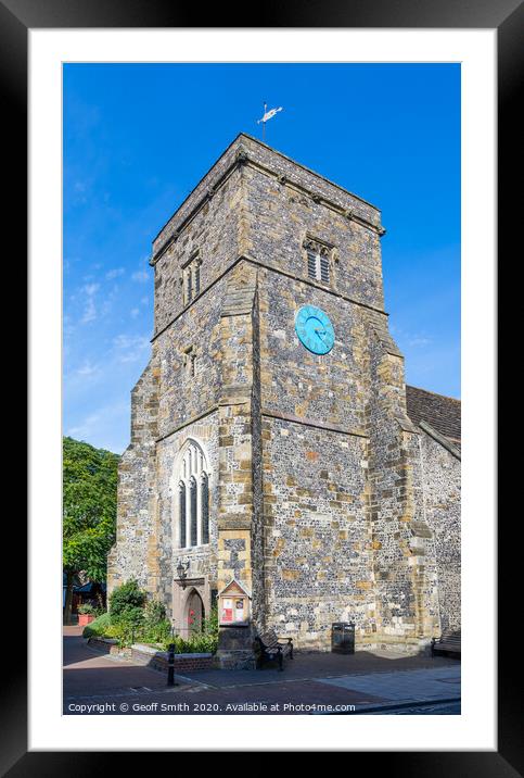 Thomas a Becket Church in Lewes Framed Mounted Print by Geoff Smith