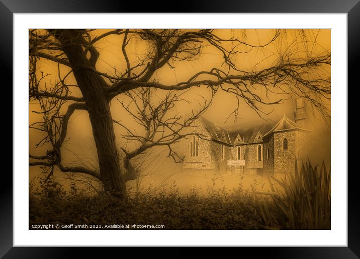 Church in the Mist Framed Mounted Print by Geoff Smith