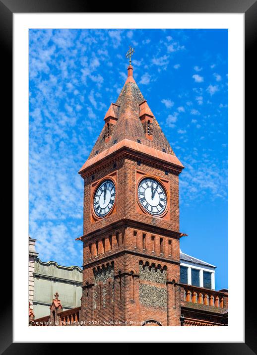 Chapel Royal Clock Tower in Brighton Framed Mounted Print by Geoff Smith