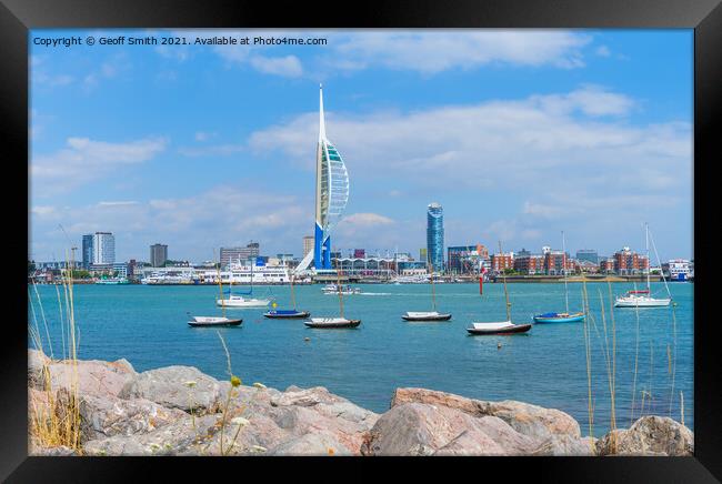 Portsmouth Harbour and City Framed Print by Geoff Smith
