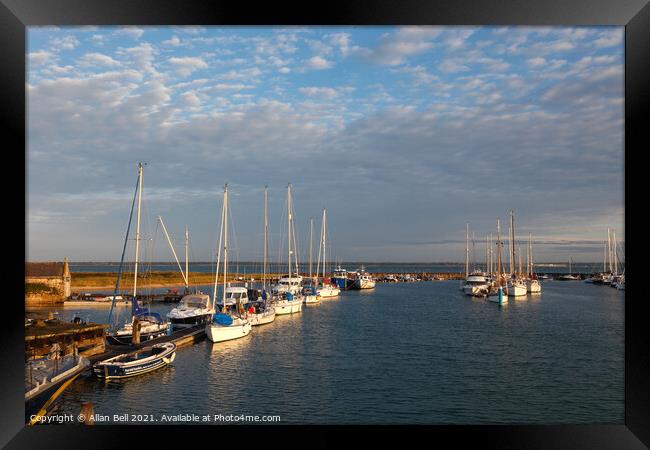 Early Morning Yarmouth Harbour Isle of Wight Framed Print by Allan Bell