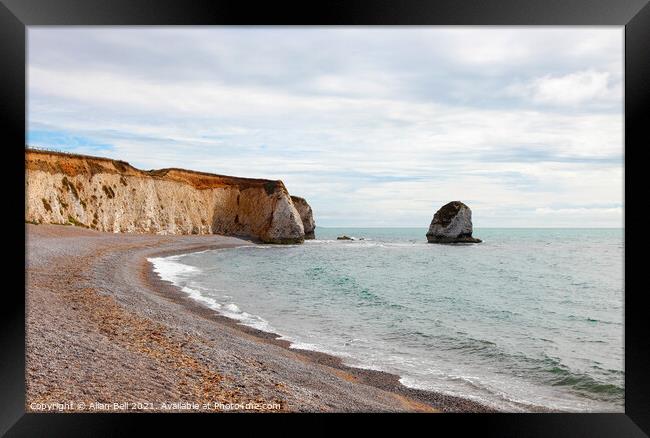 Miniature Needles Freshwater Bay Framed Print by Allan Bell