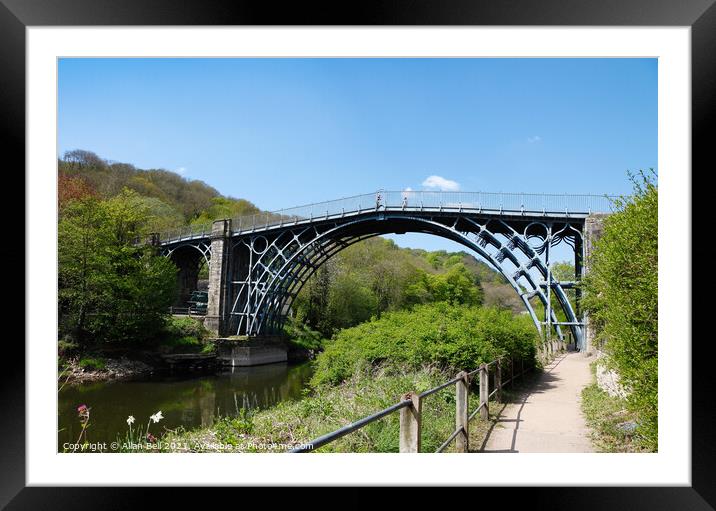 Iron Bridge Severn Gorge Framed Mounted Print by Allan Bell