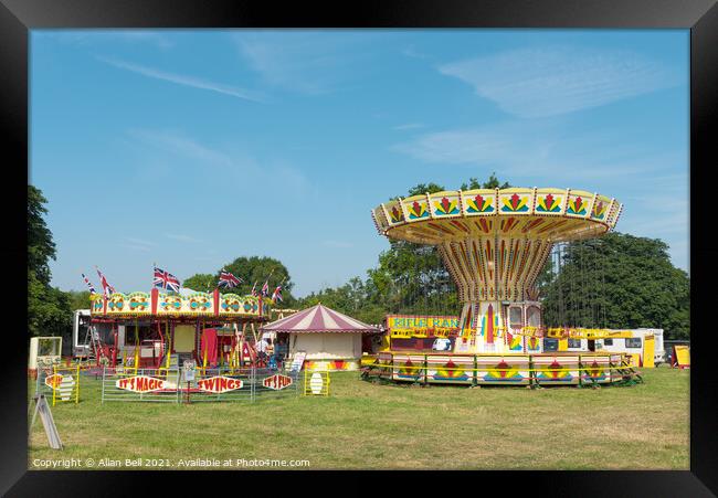 Funfair Before the Crowds Arrive Framed Print by Allan Bell