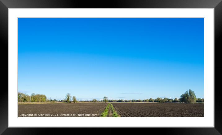 Wide Blue Skies Framed Mounted Print by Allan Bell