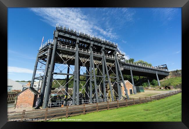 Anderton boat lift Framed Print by Allan Bell