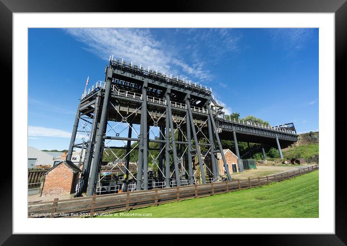 Anderton boat lift Framed Mounted Print by Allan Bell
